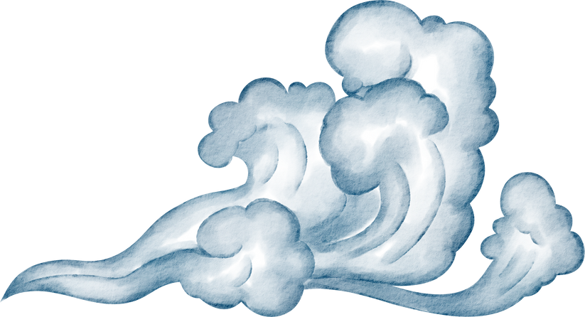 watercolor weather wind