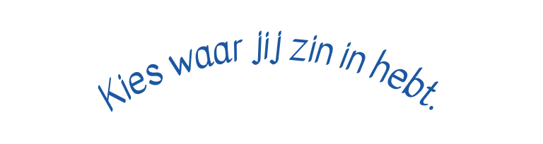 Kies waar jij zin in hebt