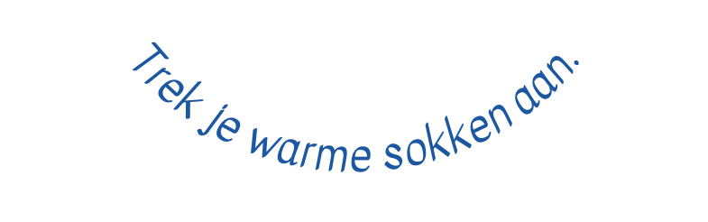 Trek je warme sokken aan