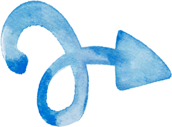 Watercolor Arrow Shape