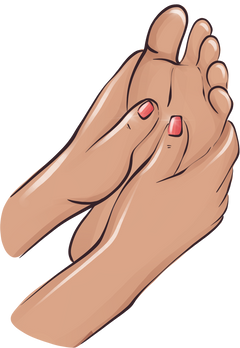 foot massage pampering relax
