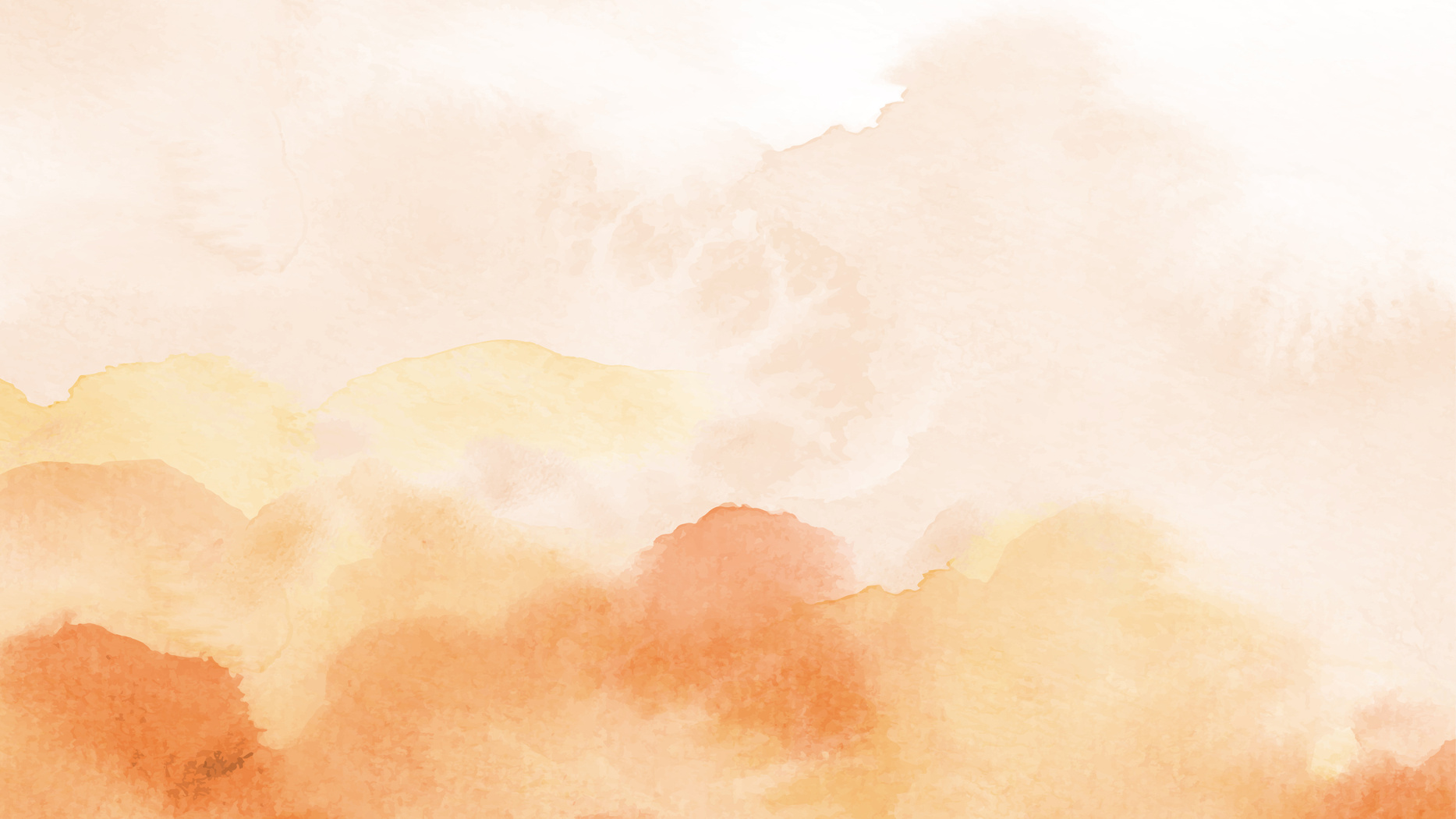 Abstract Background of Orange Watercolor Texture