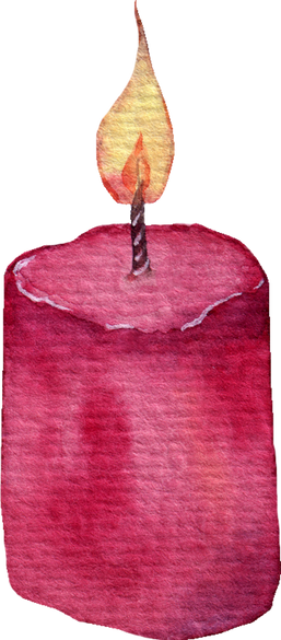 Watercolor candle